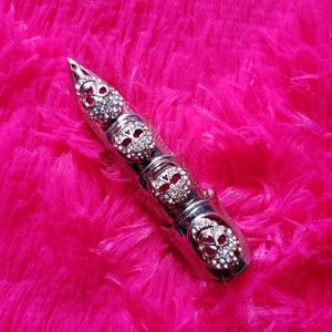 💀Jointed finger ring, size 6